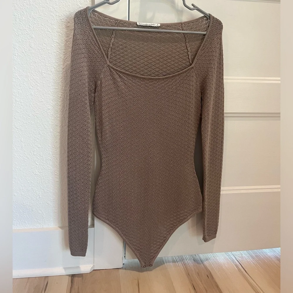 Abercrombie pointelle Square neck bodysuit - Picture 2 of 4